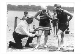 Enforcement of the bathing suit law 1922
