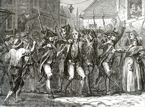 French Revolution 1789 Arrest of Thomas de Mahy marquis de Favras