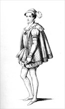 French vintage clothes Henri kingdom II XVI century King France dolphin costume