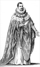 French vintage clothes Charles kingdom IX XVI century King France