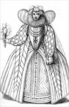 French vintage clothes Henri kingdom II XVI century King France Eleonore D'Autriche