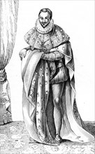 French vintage clothes Henri kingdom III XVI century King France chancellor ordre du St Esprit Chiverny