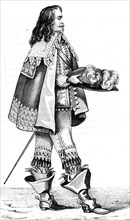 French vintage clothes XVI century King France Luis kingdom XIII King of France Navarre Louis XIII Philippe De La Mothe-Oudancourt