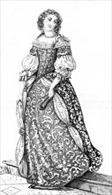 French vintage clothes XVI century King France Luis kingdom XIV Louis XIV Navarre Marie Christine Victoire De Baviere