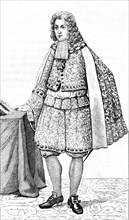 French vintage clothes XVI century King France Luis kingdom XIV Louis Navarre Duc De Bourgogne