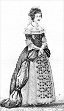 French vintage clothes XVI century King France Luis kingdom XIV Marie Adelaide De savoie