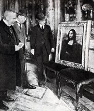 La Gioconda Louvre Museum Leonardo da Vinci. The thief Vincenzo Peruggia 1911 1913 Uffizi Firenze