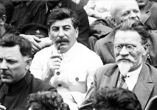 Stalin, kalinin and voroshilov in 1933.