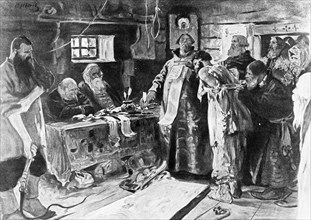 Justice was administered during the reign of tsar alexis (aleksei mikhailovich romanov) by landlords and their agents who exacted heavy fines and knoutings to peasants who dared to make any complaints...