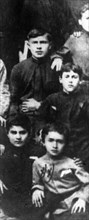 A group of school children in gori, georgia in the 1890s, stalin is on the lower right.