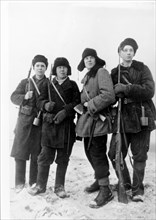 Young russian partisans during world war ll.