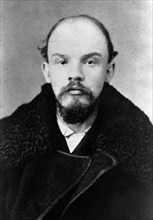 Vladimir ilyich ulyanov (lenin) at the time of his arrest in connection with the prosecution of the st, petersburg 'league of struggle for the emancipation of the working class', st, petersburg, 1895 ...