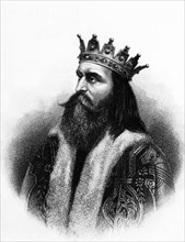 Portrait of prince dmitri ivanovich donskoi (1350 - 1389).