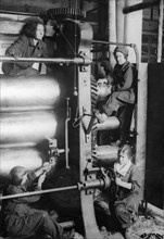 Women factory workers, soviet union, 1930s.
