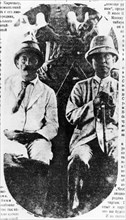 Dr, sun yat-sen and mikhail borodin.