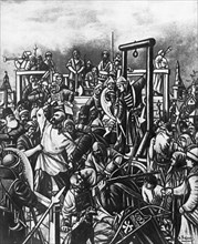 The execution of stepan (stenka) razin in 1671.