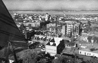 World war 2, the city of dniepropetrovsk liberated by the red army on october 25, 1943.