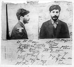 The tsarist political police's (okhranka) record of stalin's revolutionary activities, 1910.