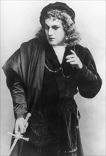 Raphael adelheim in the title role of hamlet by william shakespeare, 1898.