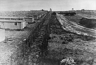 German death factory near lublin,  in majdanek hitlerites built a concentration camp, in which they tortured to death hundreds of thousands of civilians, war prisoners and political prisoners -- poles...