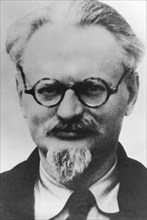 Leon (lev) trotsky, russian revolutionary, soviet communist leader, (1879-1940), in mexico, 1936, aged 57, mexican police portrait.