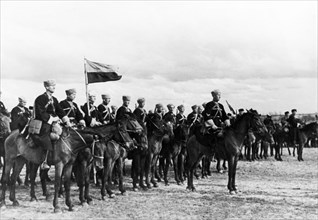 Kuban cossacks cavalry detachment during world war 2.