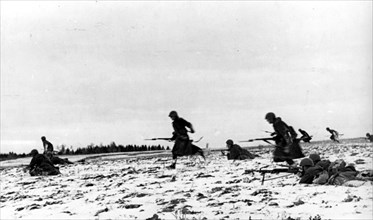 Red army of ussr, counter-offensive attack, in nov, 1941.
