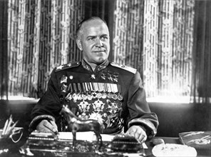 Soviet marshall georgi zhukov.