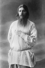 Grigory yefimovich rasputin (1872-1916), spiritual advisor to tsarina alexandra, assassinated in 1916 by members of the russian royal court.