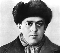 American reporter, writer and revolutionary john reed in moscow, around 1917-18.