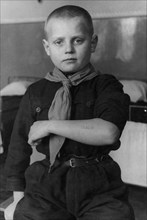 57503 february 1946 kiev,  about 200 children saved from the german concentration camp in oswiecim are brought up in the children's home no 13
