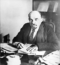 Lenin in his study.