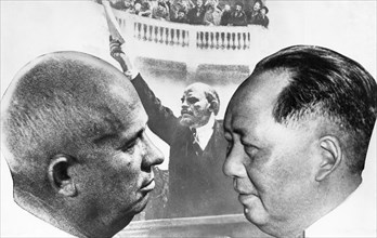 Nikita khrushchev, mao zedong, lenin.