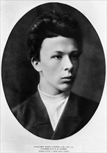 Lenin's older brother, alexander ulyanov (1866 - 1887), photo was taken in prison prior to his execution.