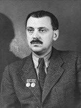 Sergei mikhalkov, soviet poet and playwright, co-author with stalin of the soviet national anthem, photo: 1946.