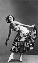 Anna pavlova, legendary russian ballerina, in don quixote ballet, 1913, st, petersburg, russia.
