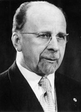 Walter ulbricht, chairman of the gdr council of state and first secretary of the central committee of the socialist unity party of germany (sed),1961.