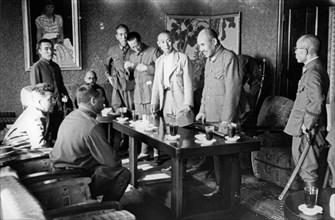 Operation august storm (battle of manchuria), the terms of japan's surrender to the soviet union are being negotiated, manchuria, august 1945.