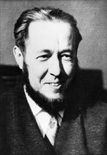 Soviet dissident writer alexander solzhenitsyn, 1960s.