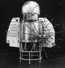 Soviet space probe venera 1 (venus one), back view, launched 2/12/61, ussr.