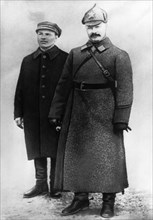 Sergei mironovich kirov (left) and mikhail frunze in baku in april 1925.