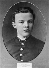 Seventeen year old vladimir ilyich ulyanov (lenin), the year he graduated the simbirsk gymnasium in 1887.