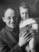 Soviet writer isaac babel, who was executed in 1940 or 1941, with his grandson.