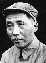 Mao zedong in shansi province, april 22, 1938.