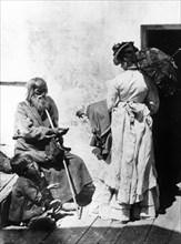 Beggar on the streets of nizhni novgorod in the early 1900's.