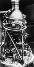 The rd-1 liquid propellant rocket engine.