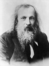 Dimitri ivanovich mendeleev, 1834 - 1907, famous russian chemist.