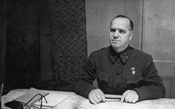 World war 2, soviet army general georgy zhukov, april 1942.