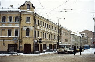 A pre-revolutionary building in moscow, 1989.