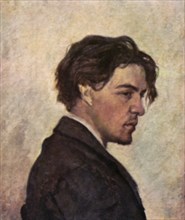Portrait of anton chekhov by nikolai chekhov.